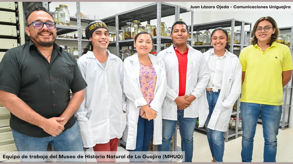 Equipo de trabajo del Museo de historia natural de La Guajira (MHUG)