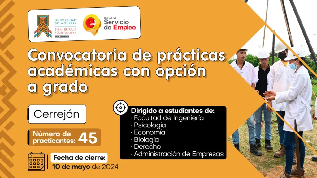 Convocatoria de prácticas académicas con opción a grado Cerrejón