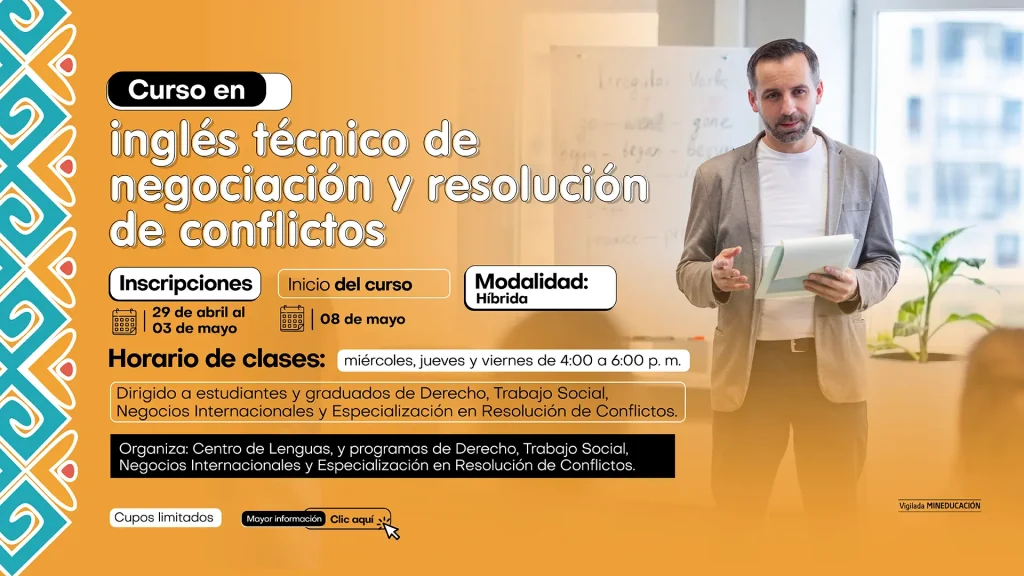 Curso en inglés técnico de negociación y resolución de conflictos