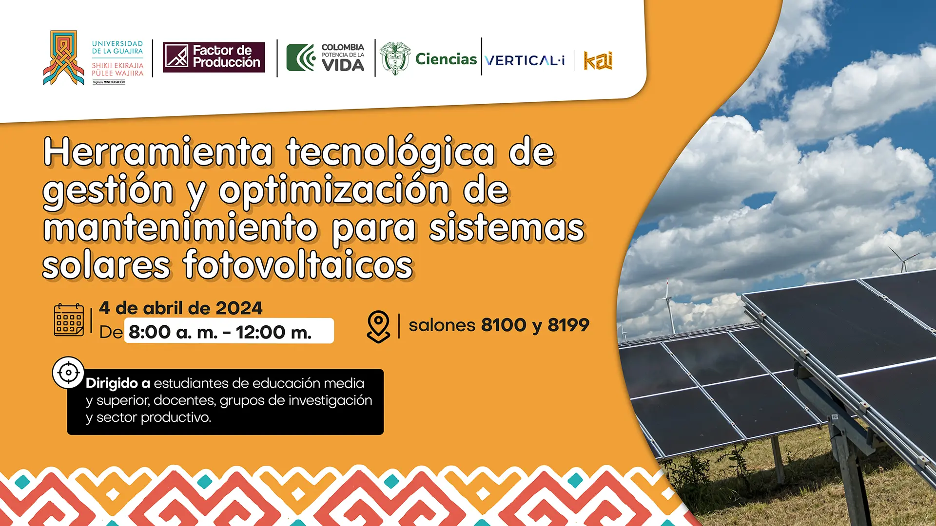 Panel solar en un campo abierto