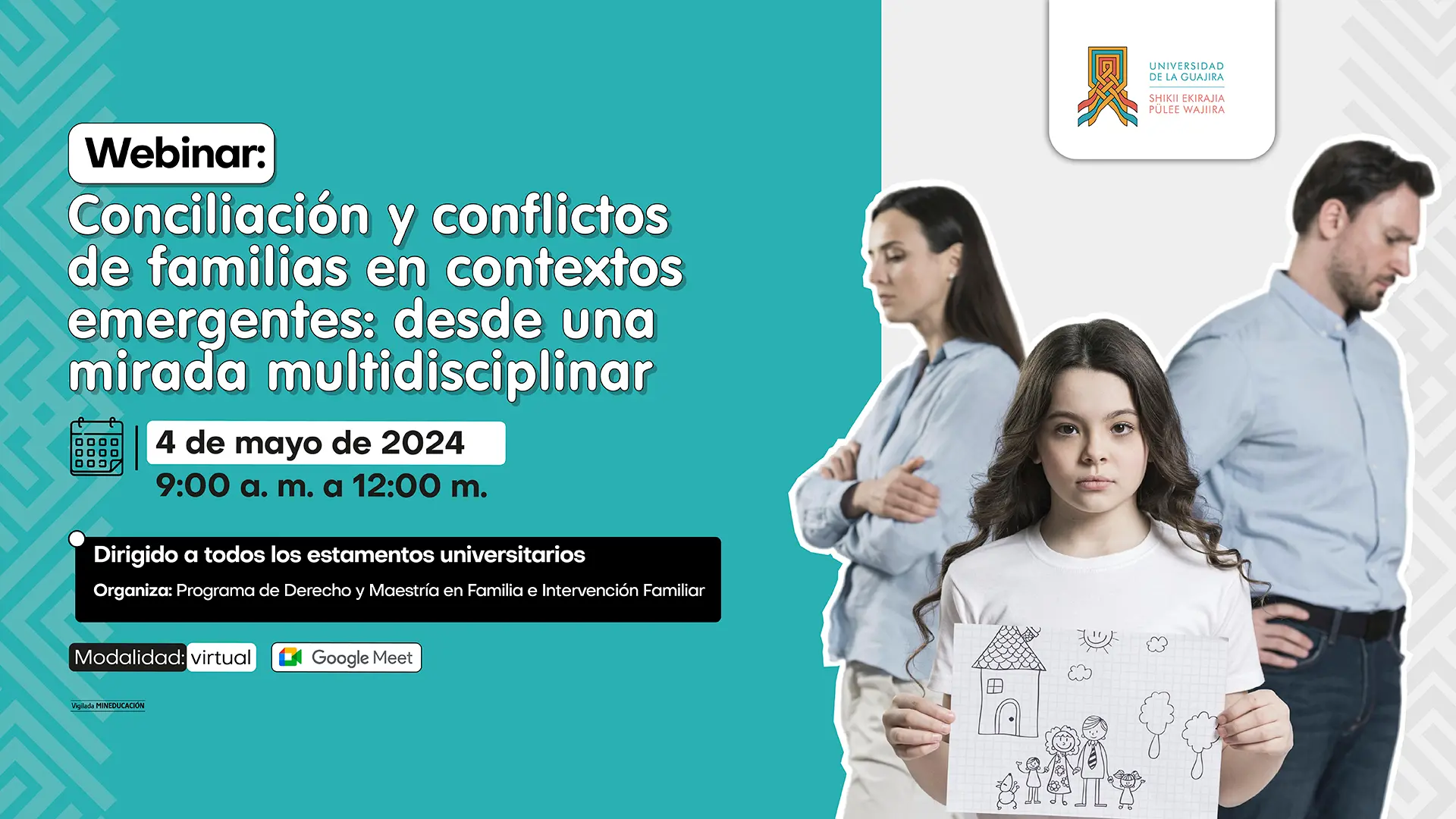 Webinar Conciliación y conflictos de familias en contextos emergentes desde una mirada multidisciplinar