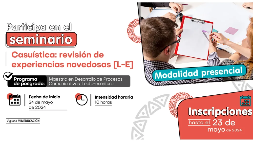 Seminario en Casuística revisión de experiencias novedosas [L-E]