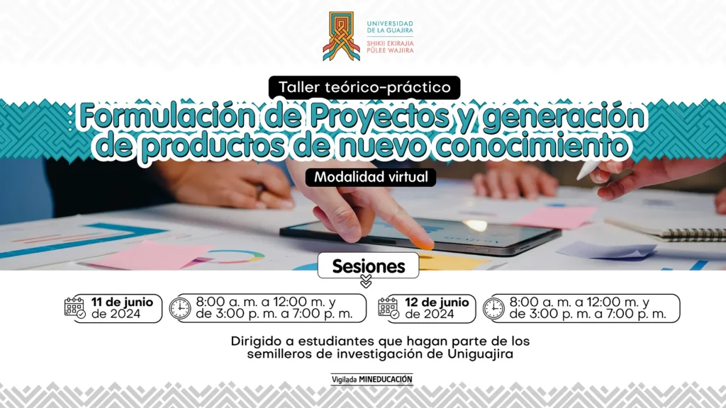 Taller teórico-práctico Formulación de Proyectos y generación de productos de nuevo conocimiento