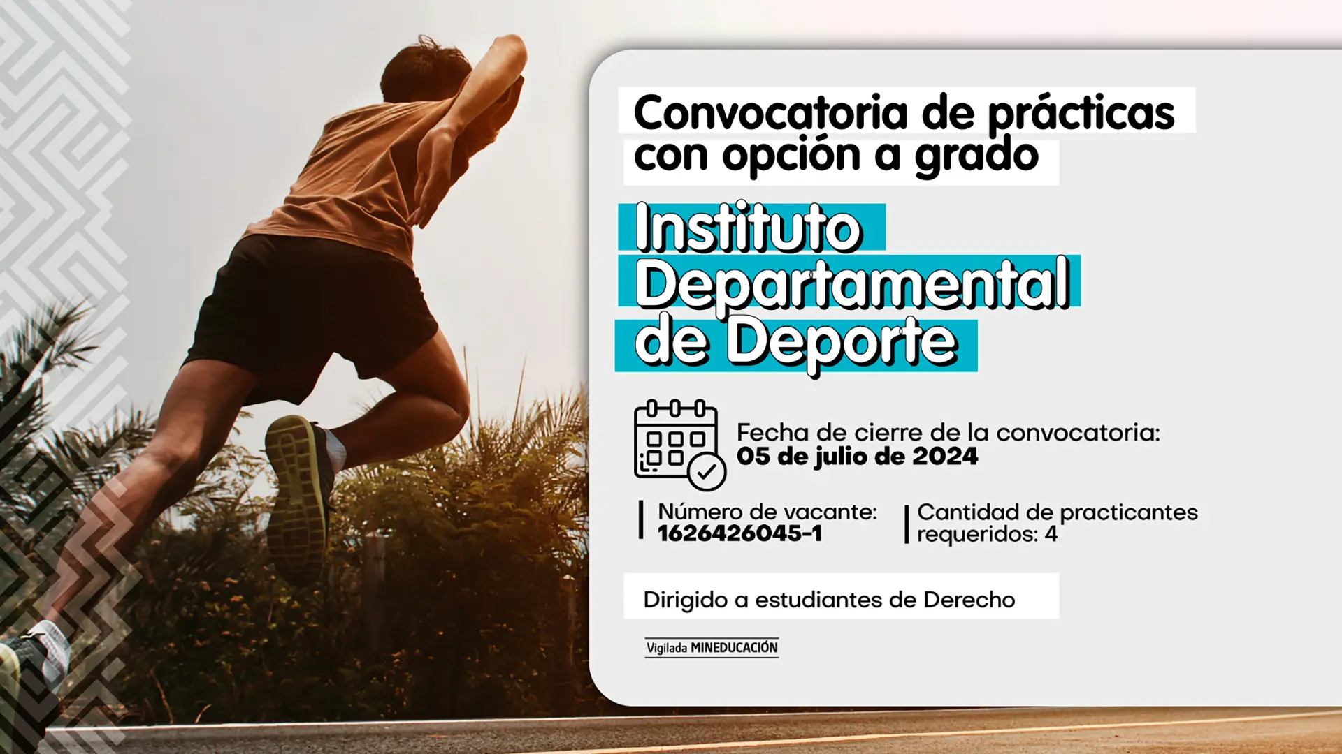 convocatoria del Instituto Departamental de Deporte de La Guajira