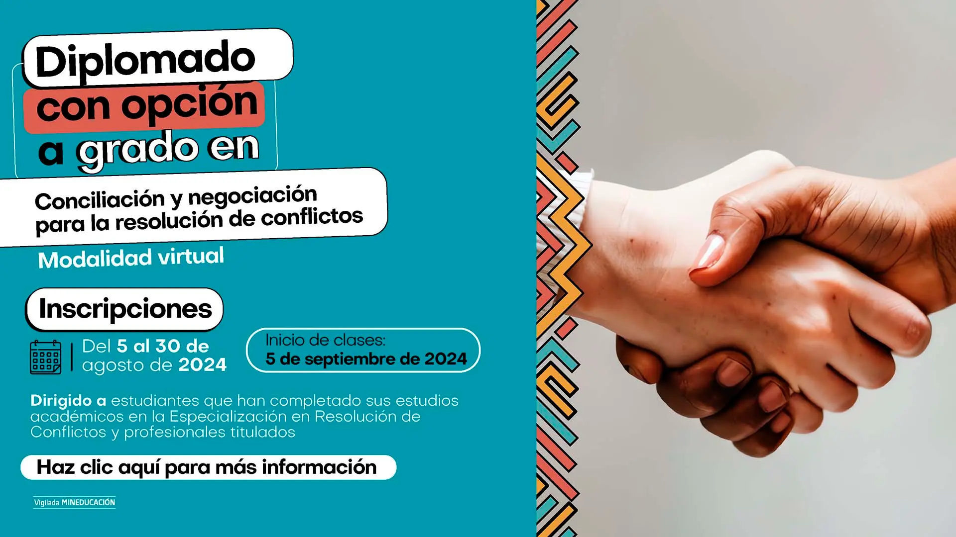 Diplomado en Conciliación y Negociación para la Resolución de Conflictos