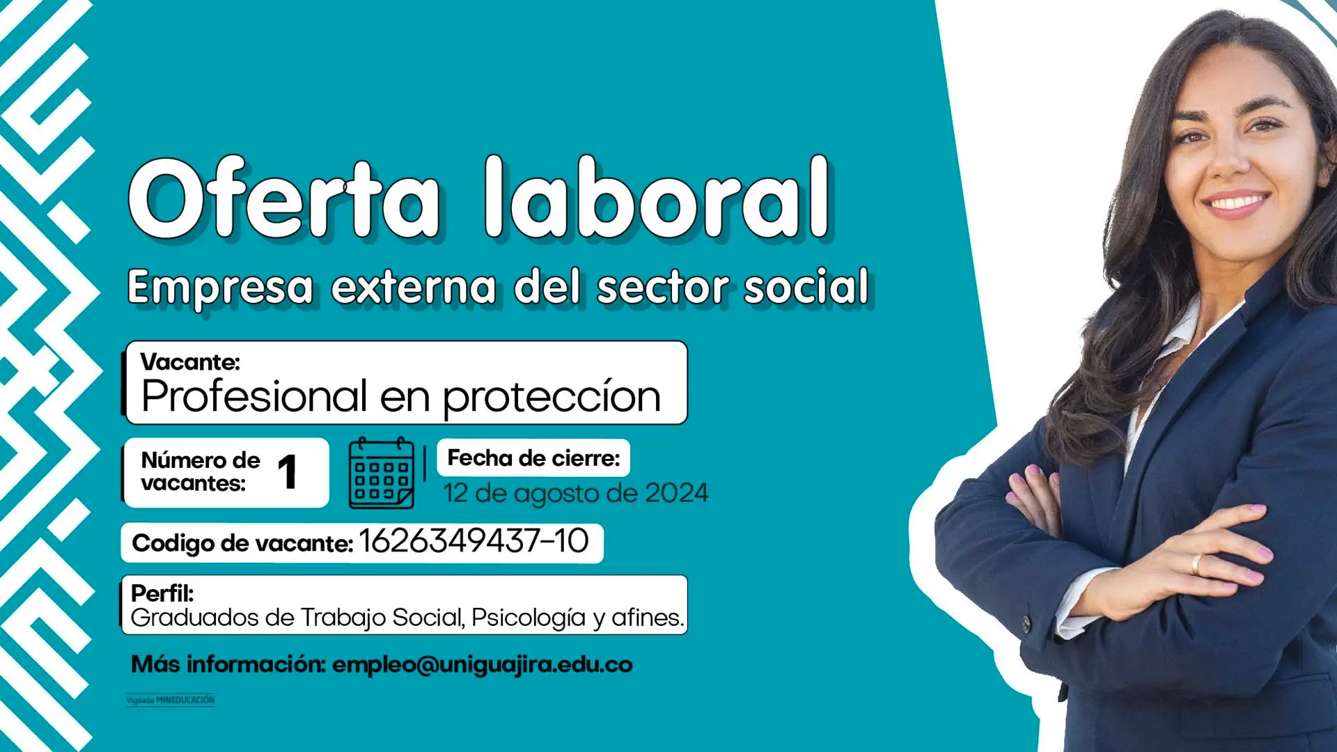 Oferta de Empleo: Profesional en Protección - Riohacha