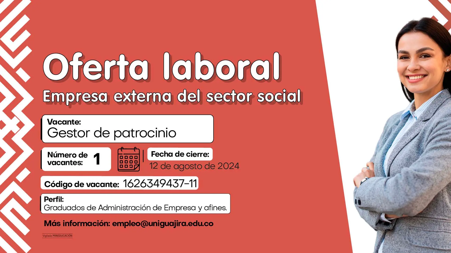 Oferta de empleo: Gestor de Patrocinio en Riohacha
