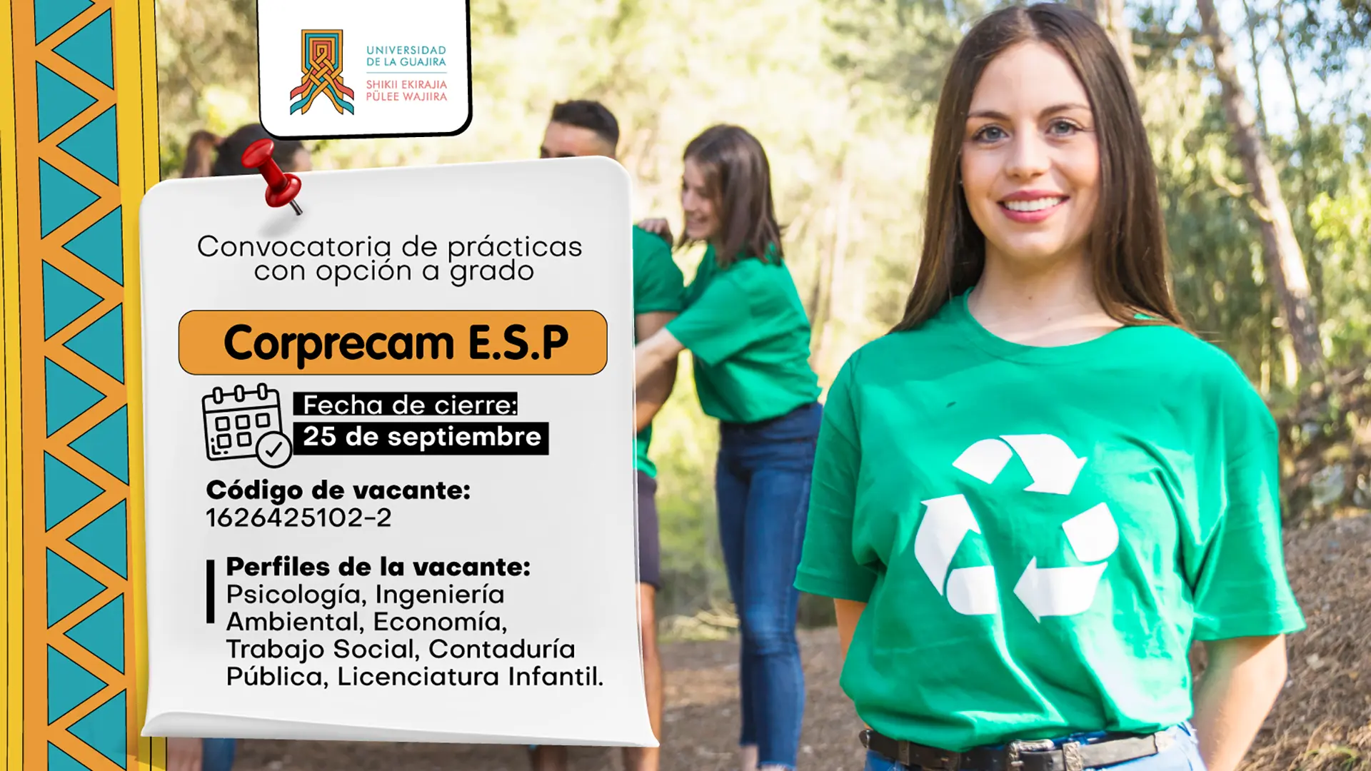 Convocatoria de Prácticas con Opción a Grado - Corprecam E.S.P