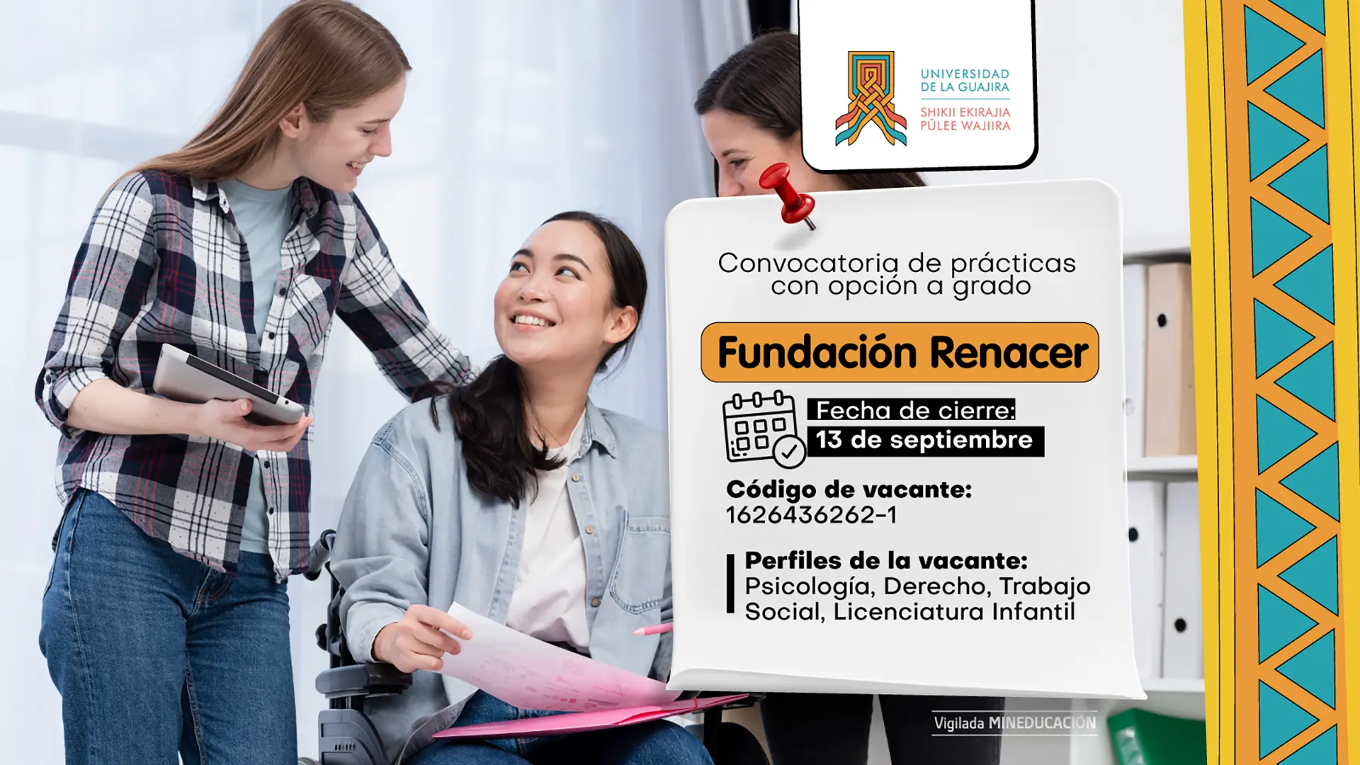 Convocatoria de Prácticas con Opción a Grado - Fundación Renacer