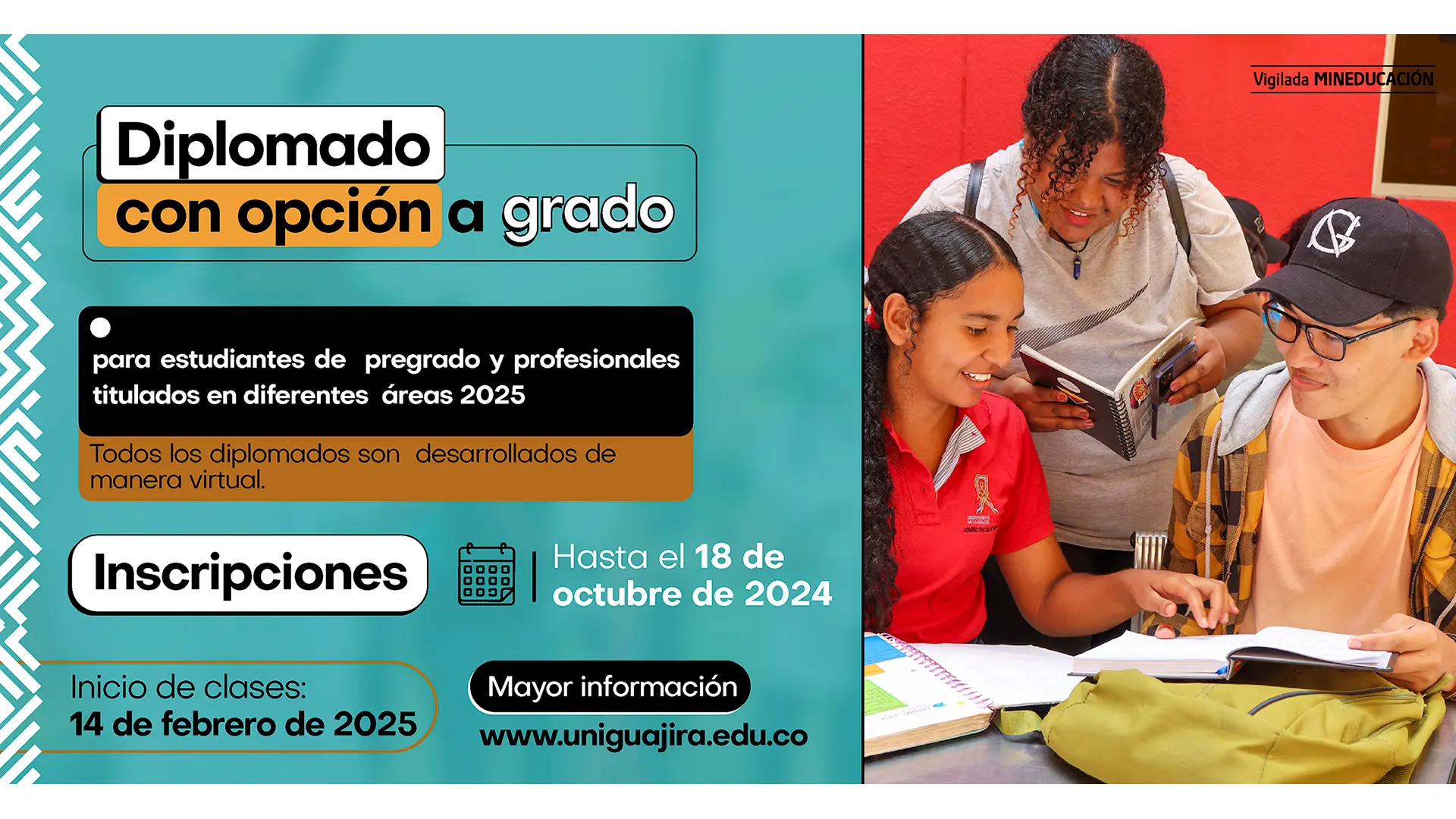 Diplomados con opción a grado para estudiantes de pregrado y profesionales titulados de diferentes áreas.