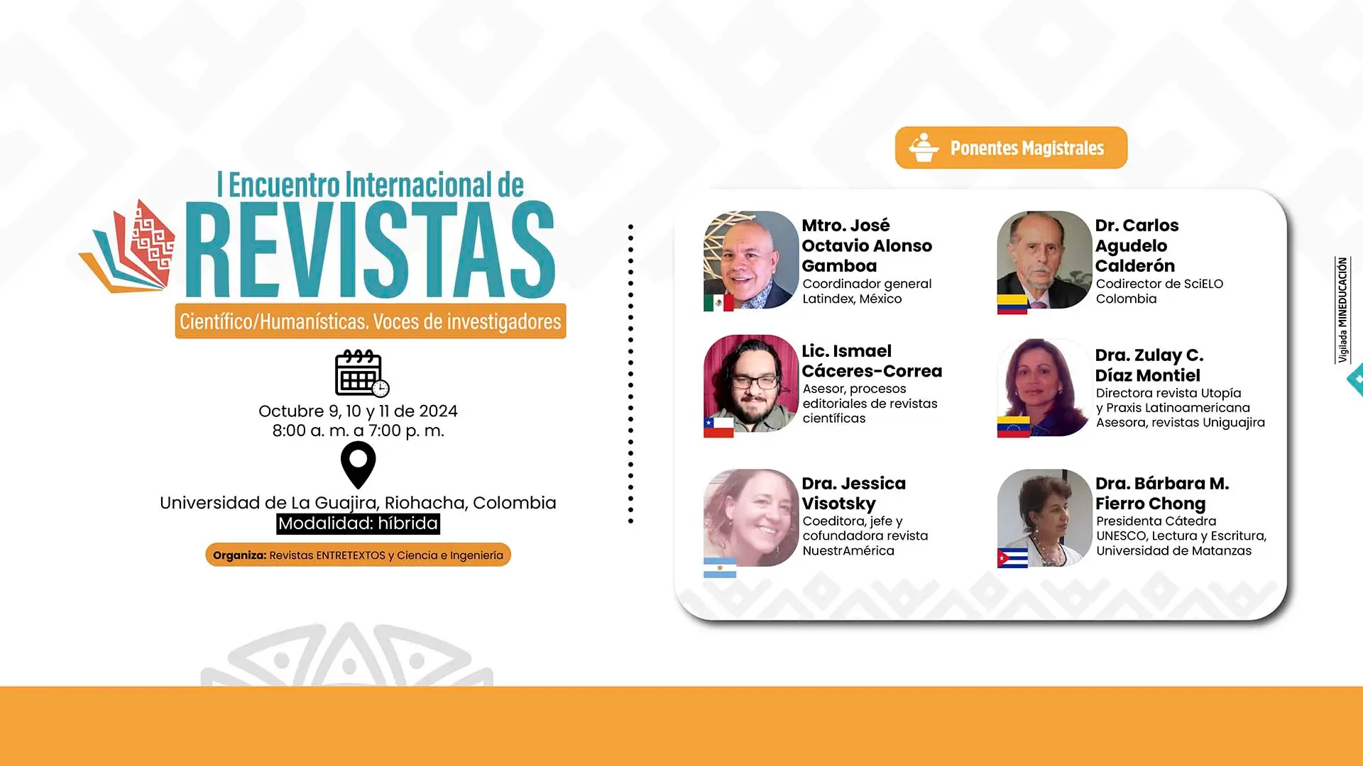 Primer encuentro internacional de revistas Científicas/Humanísticas Voces de investigadores