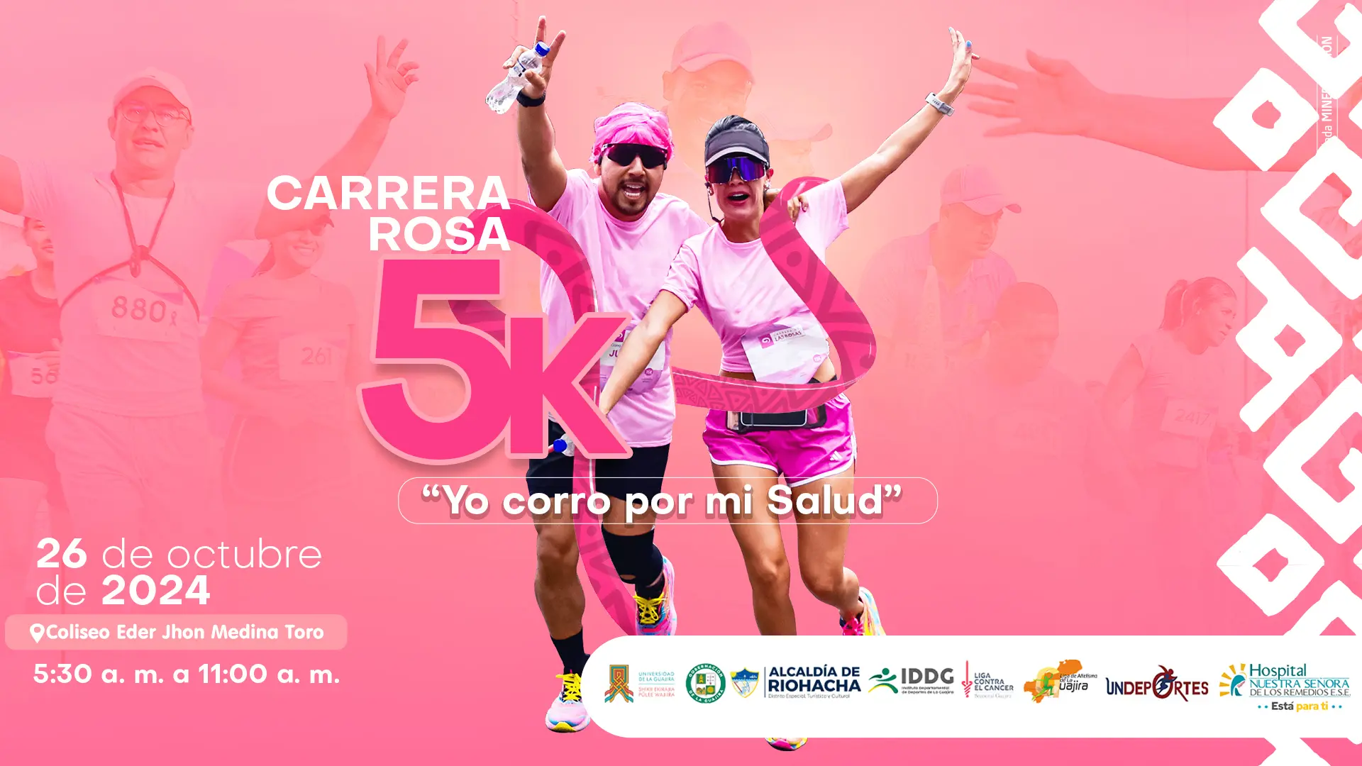 Carrera Rosa 5K: "Yo Corro por mi Salud"
