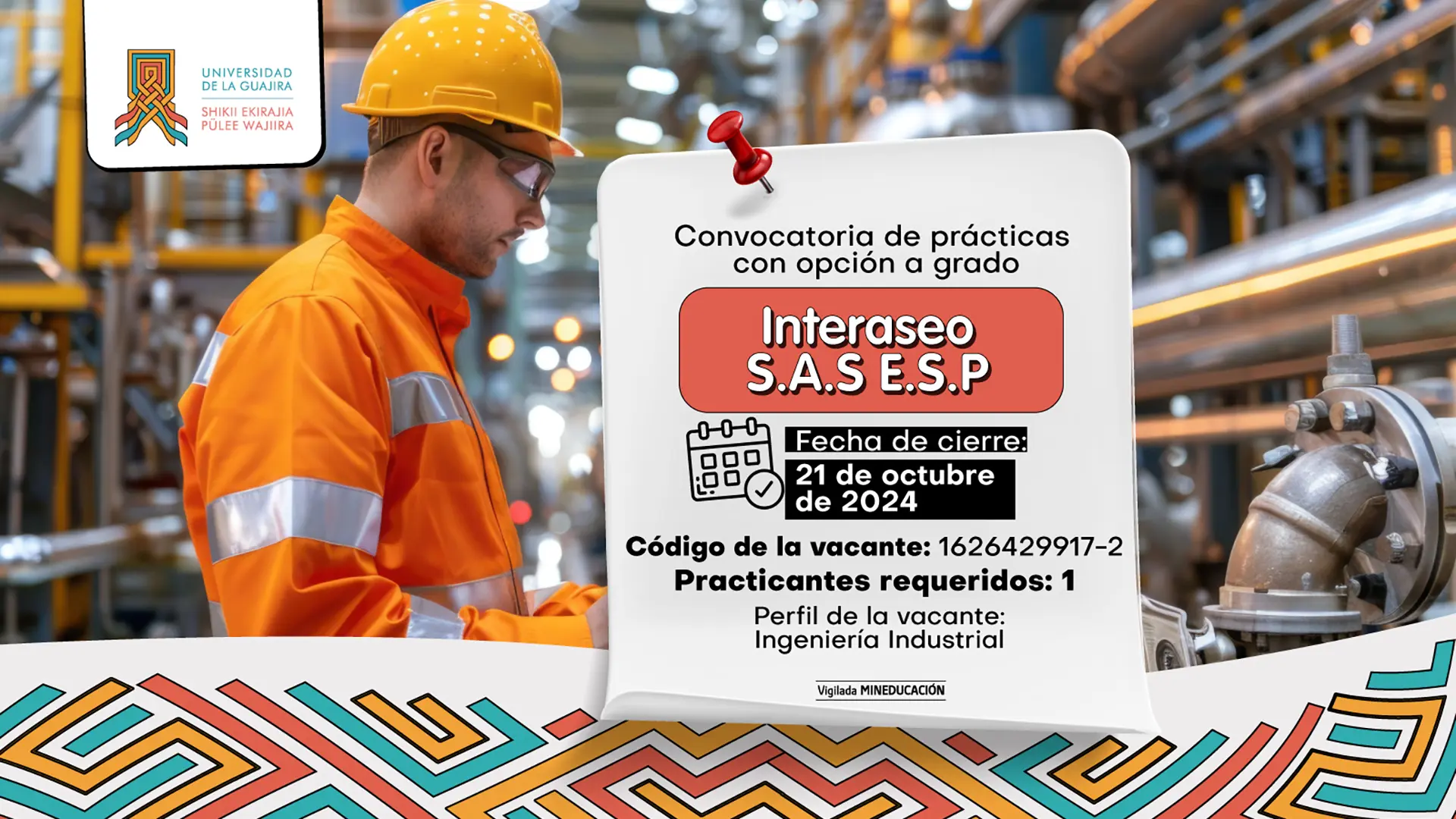 Convocatoria de Prácticas con Opción a Grado - Interaseo S.A.S E.S.P