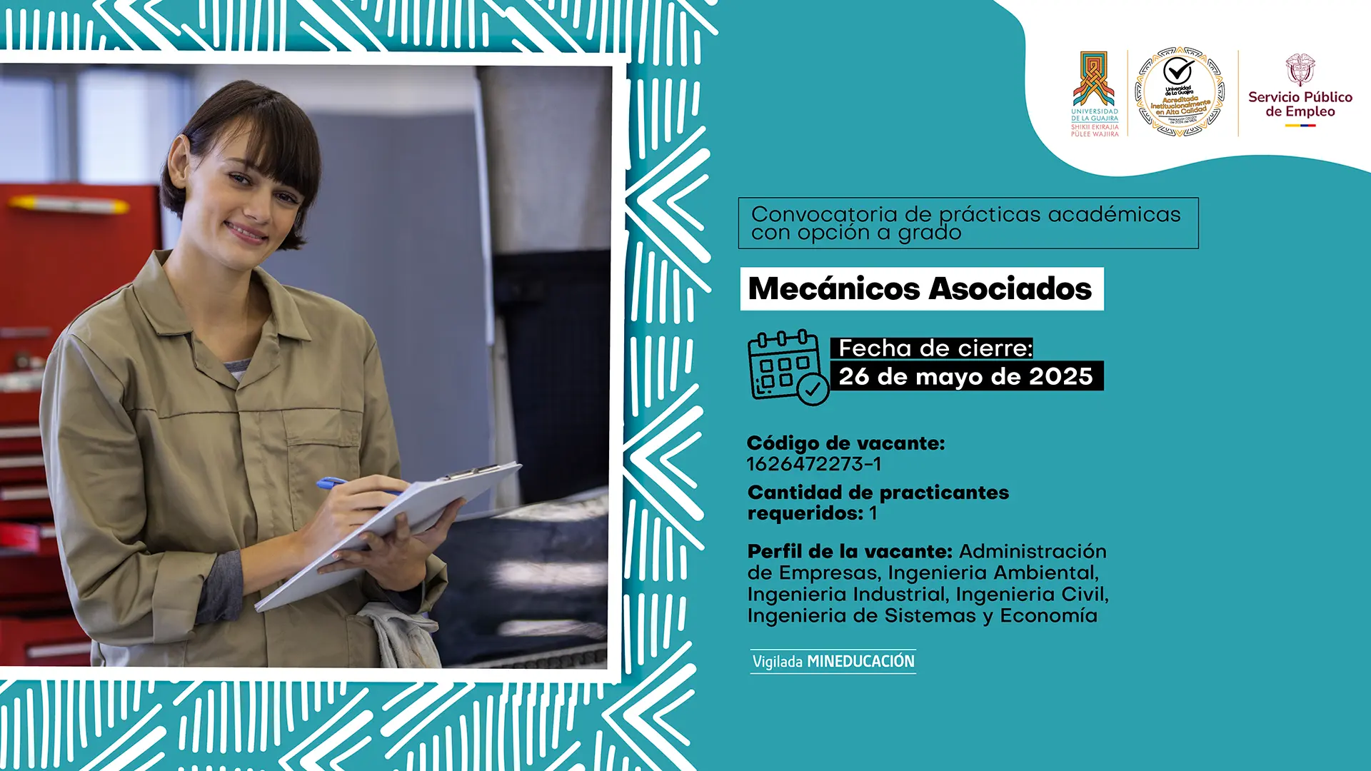 Prácticas Académicas con opción a grado – Magnex (Mecánicos Asociados)