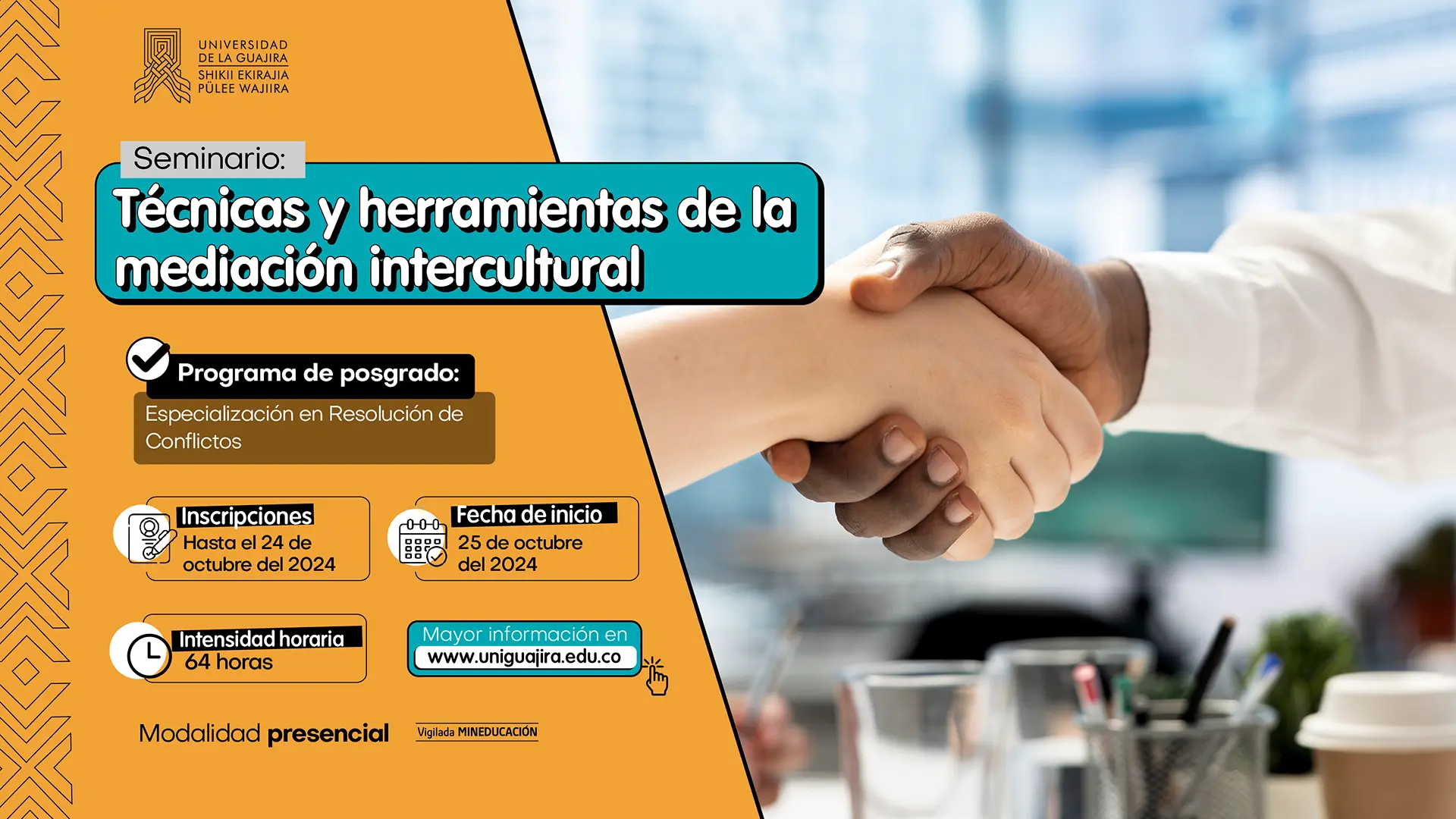 Seminario: Técnicas y herramientas de la mediación intercultural.