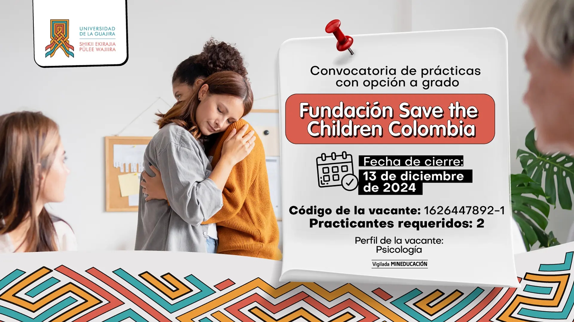 Convocatoria de Prácticas con Opción a Grado - Fundación Save the Children Colombia