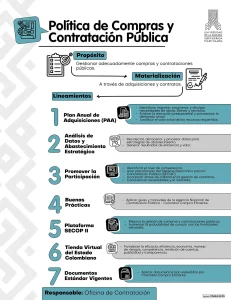 Política de Compras y contratación Pública