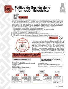 Política de gestión de la información estadística
