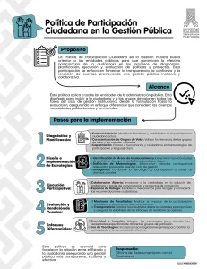 Política de participación ciudadana en la gestión pública