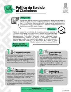 Política de servicio al ciudadano