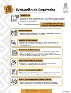 evaluación de resultados