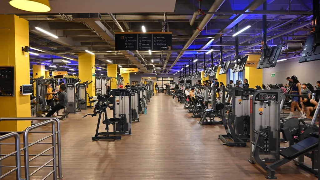 Instalaciones del gimnasio de smart fit