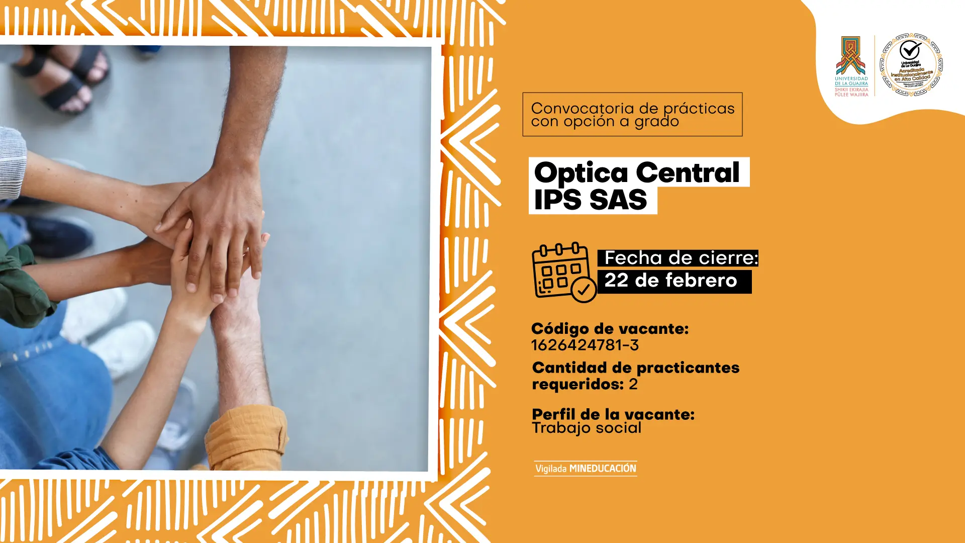 Prácticas Académicas con opción a grado – Optica Central IPS S.A.S