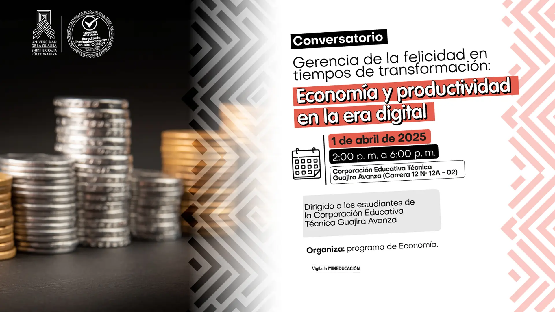 Conversatorio: Gerencia de la felicidad en tiempos de transformación: economía y productividad en la era digital