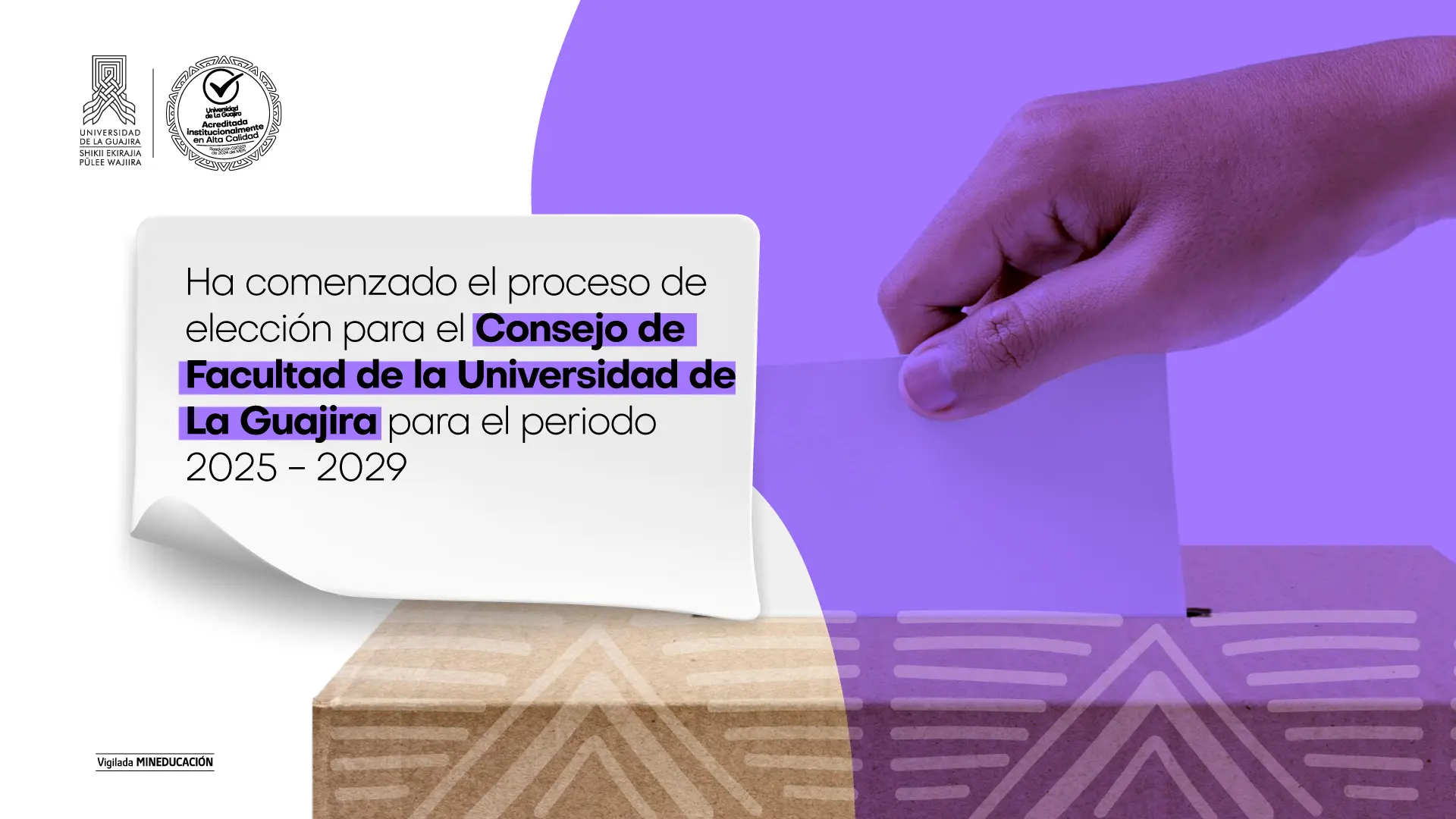 Convocatoria para la elección de Consejos de Facultad 2025 - 2029
