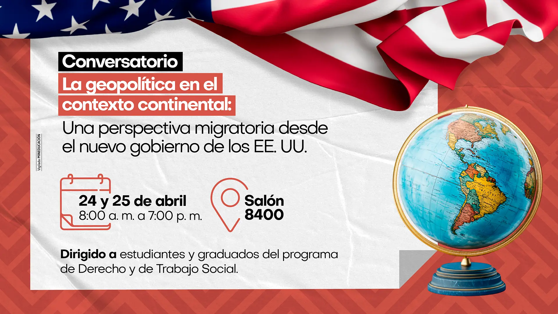 Conversatorio: la geopolítica en el contexto continental: Una perspectiva migratoria desde el nuevo gobierno de los EE.UU."