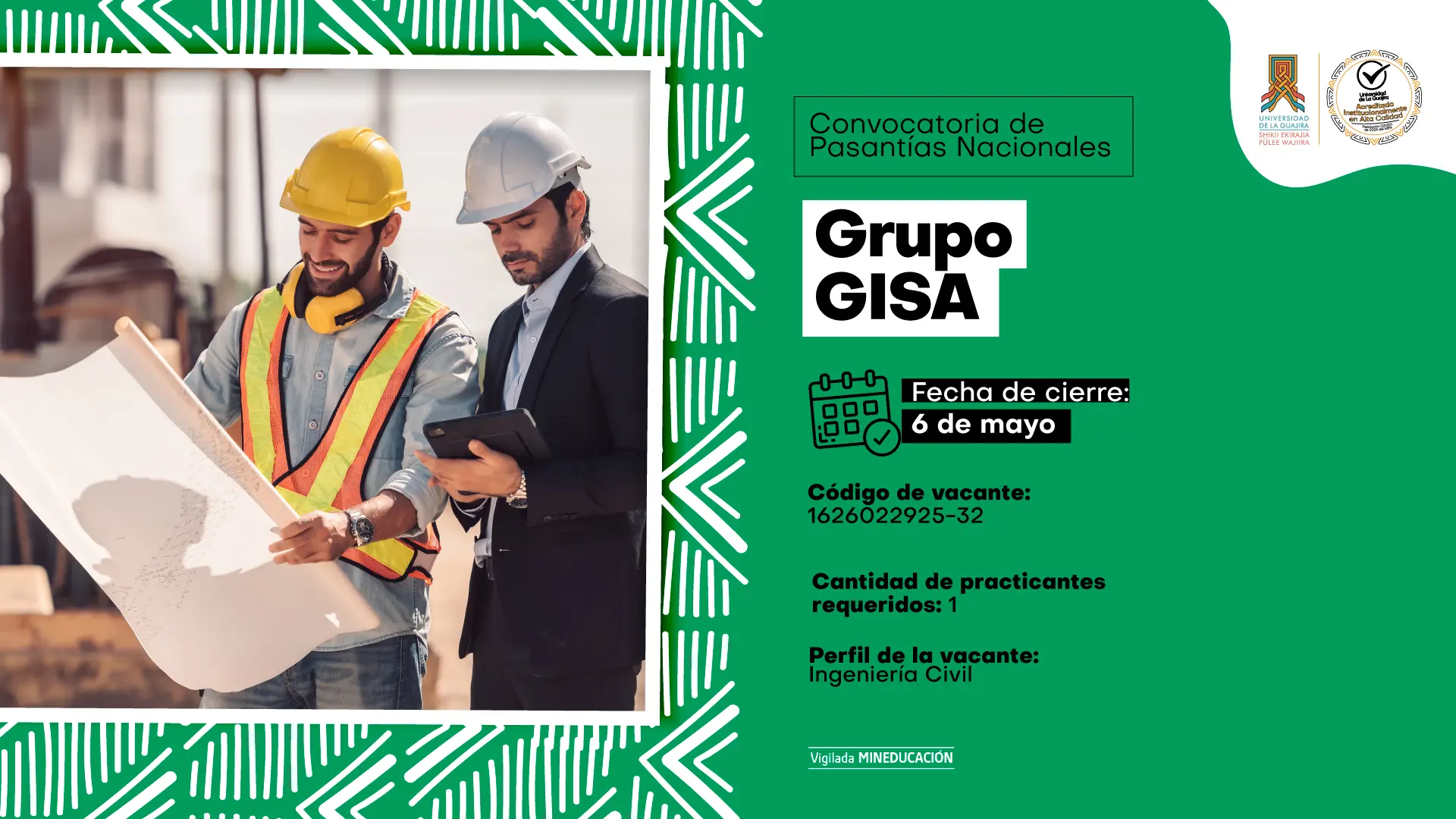 Convocatoria de Pasantías Nacionales - Grupo GISA