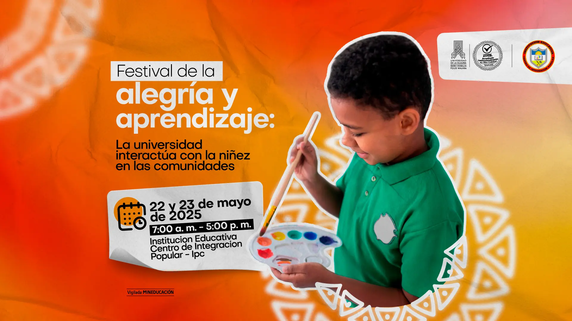 Festival de la alegría y aprendizaje: la universidad interactúa con la niñez en las comunidades