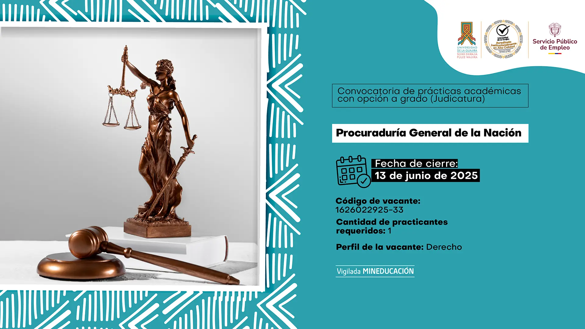 Prácticas Académicas con opción a grado – Procuraduría General de la Nación (judicatura)