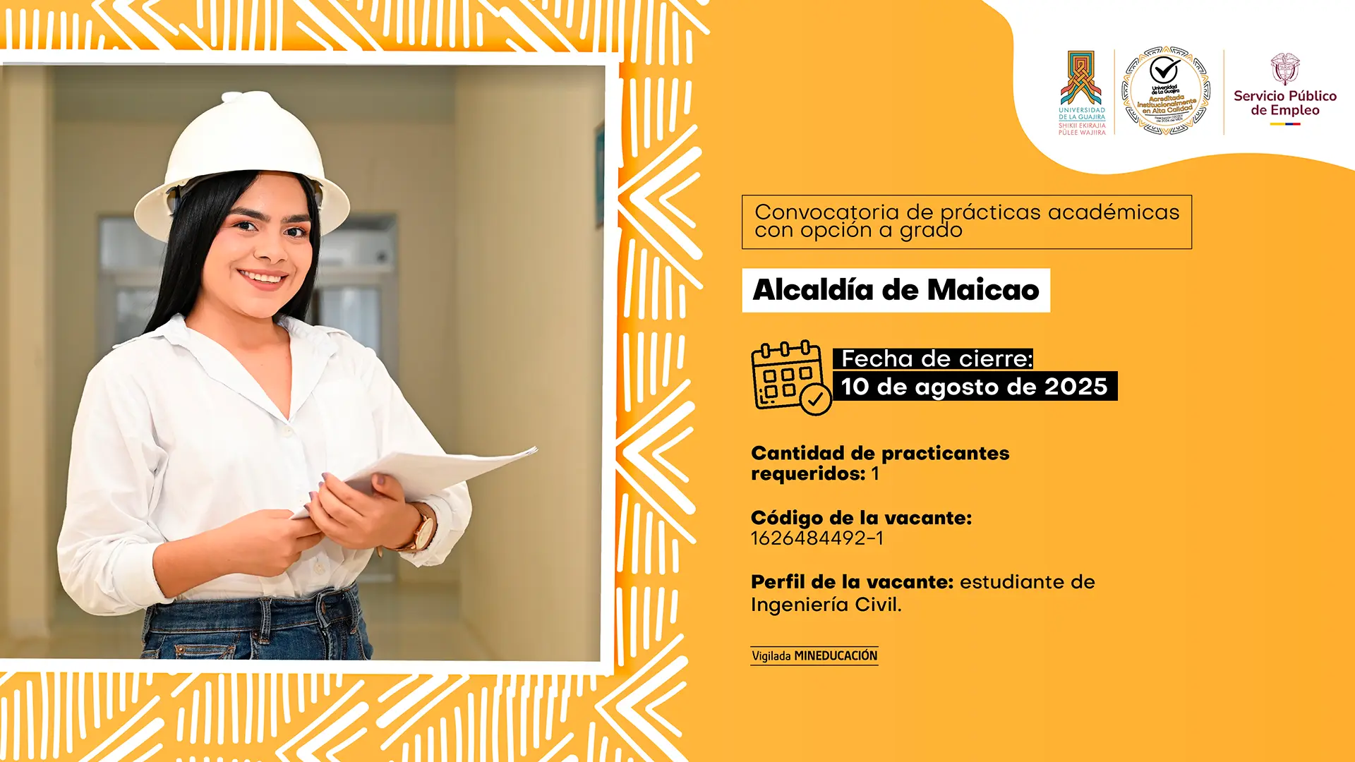 Convocatoria de prácticas académicas con opción a grado – Alcaldía de Maicao