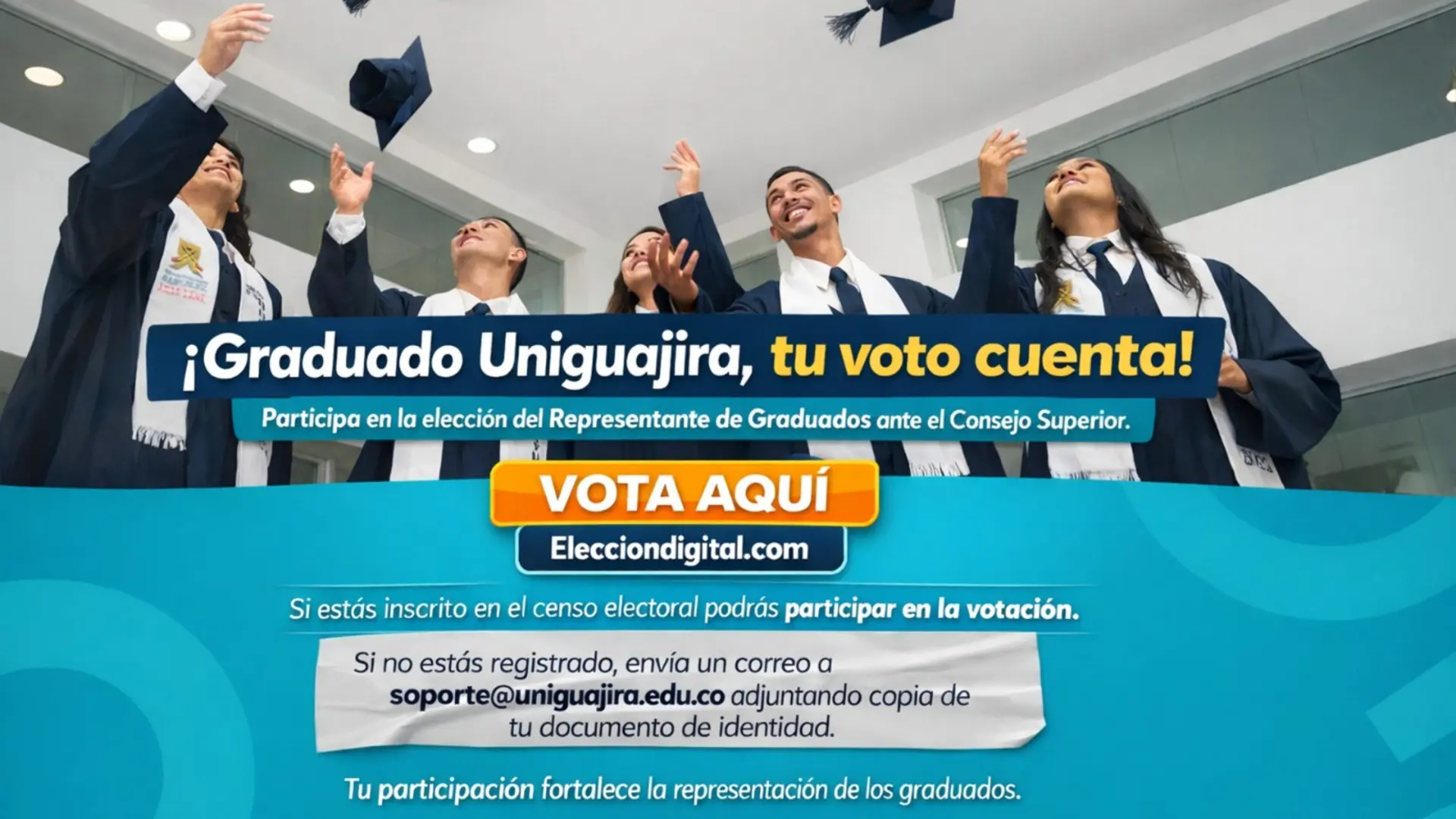 invitacion para votar representante a los graduados