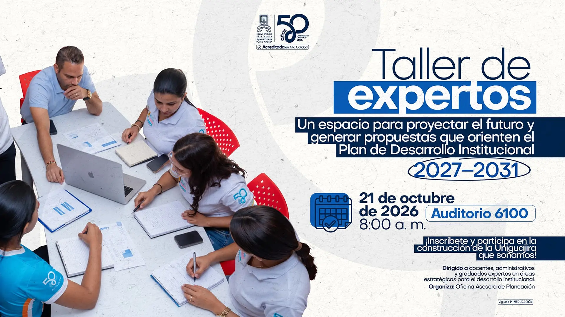 Participa en el taller de expertos para construir el futuro de Uniguajira